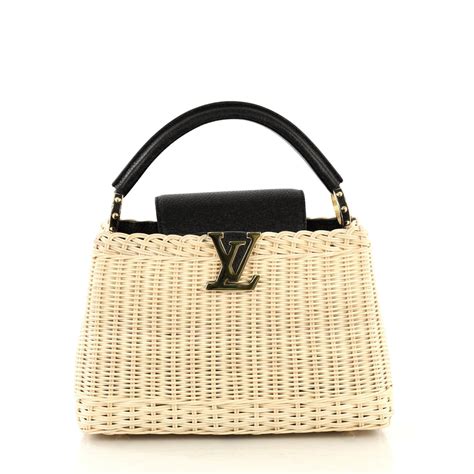 prix du sac capucine louis vuitton|louis vuitton wicker bag.